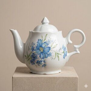 Inarco Japan Floral Porcelain Musical TeaPot Tea For Two Cottagecore Coquette